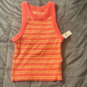 Aerie Striped Cropped Tank